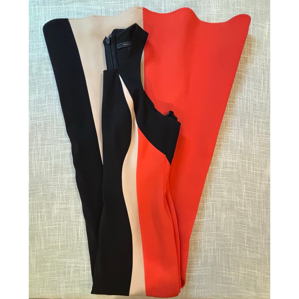 🔥 BCBGMAXAZRIA Johanna Colorblock Gown - Red Carpet Ready! Sz 6 - Picture 13 of 13